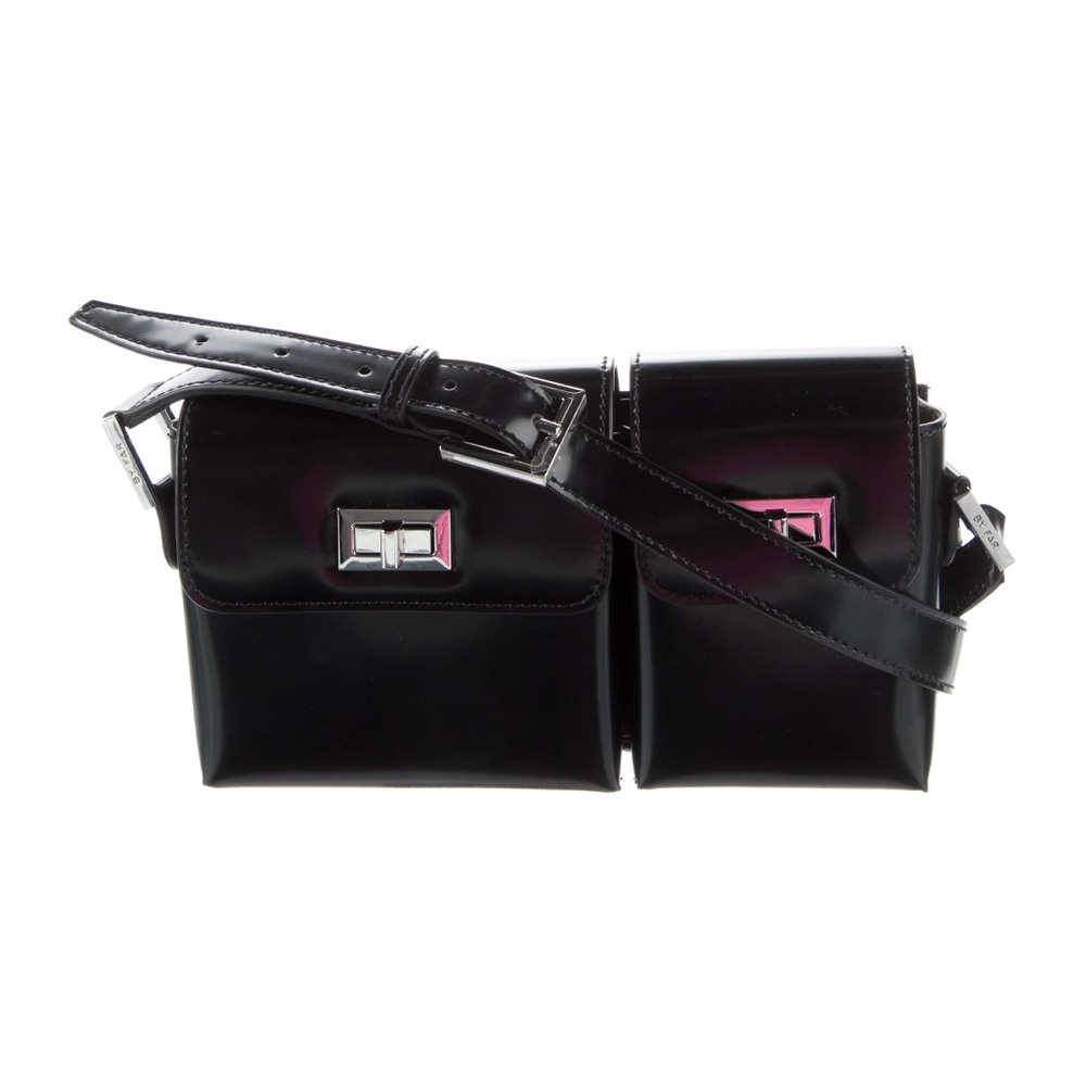 BY FAR Baby Billy Black Semi Patent Leather
